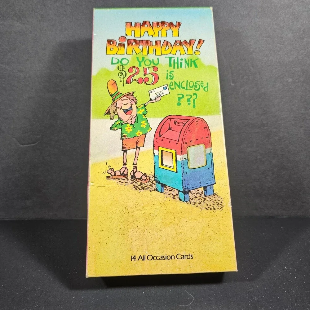 Vtg 1980s Unused Comic Greeting Cards Just for Laughs Mixed Occasions Set of 10